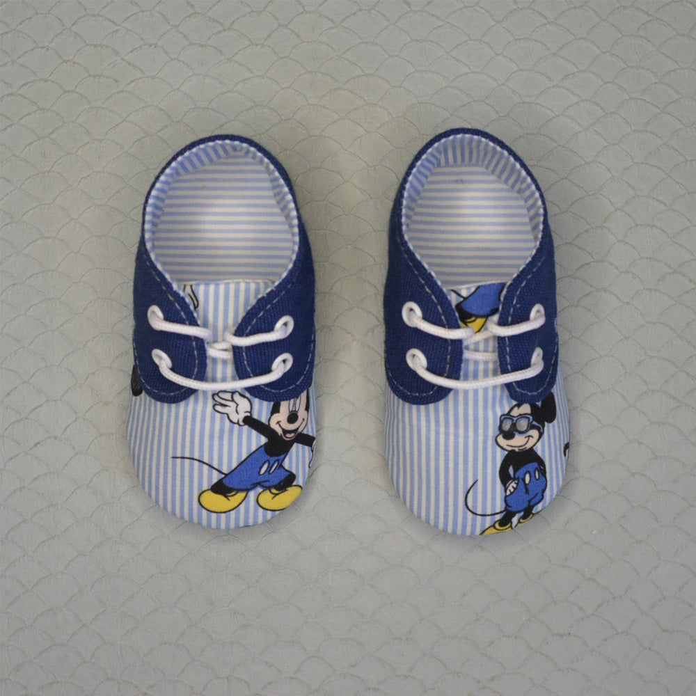 Blue stripped Mickey´s short boots