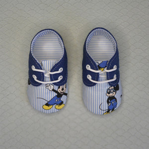 Blue stripped Mickey´s short boots